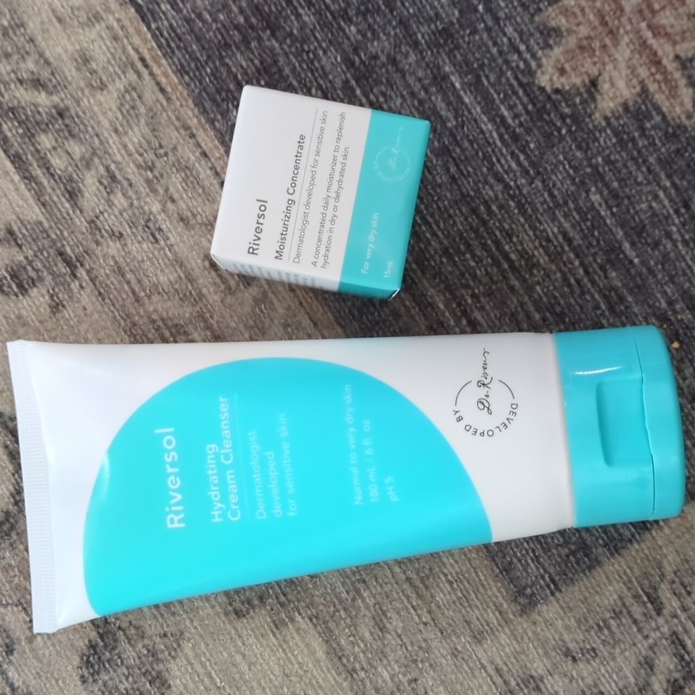 Riversol cleanser and moisturizer